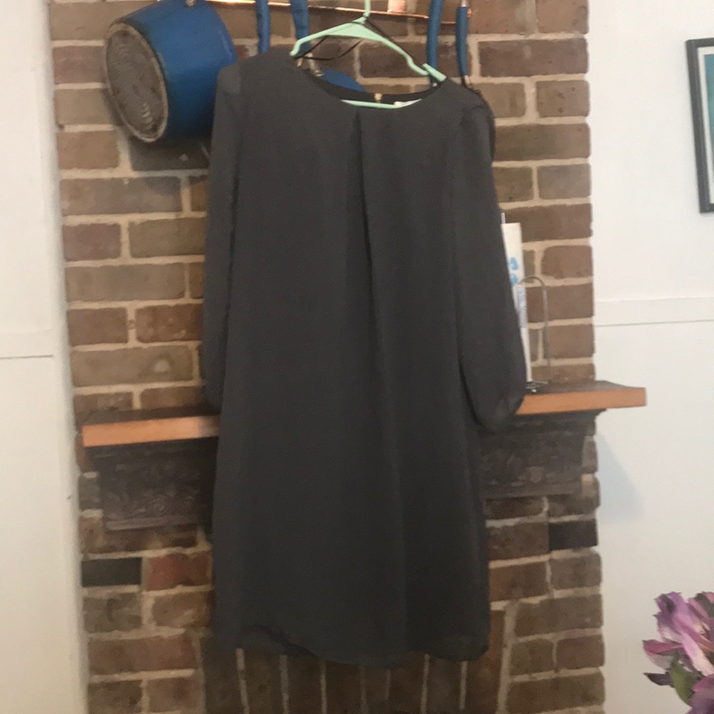 Gray 3/4 sleeve dress